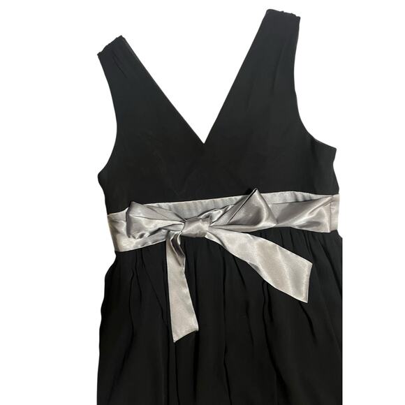 London Times Petites Black Bubble Hem Sleeveless Semi Formal Cocktail Dress 14P - Picture 7 of 13
